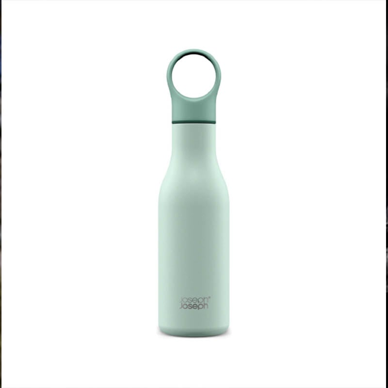 Joseph Joseph Loop Vacuum Water Bottle 500ml Green 12/24H